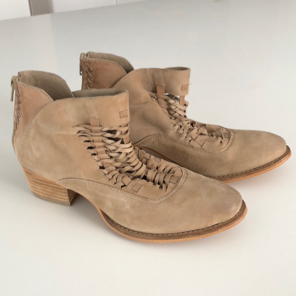 Rebel suede leather booties